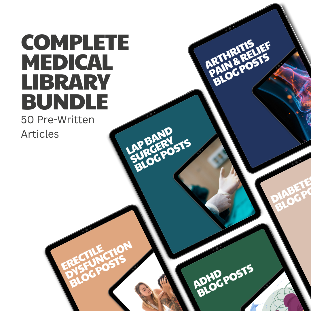 Complete Medical Library Bundle – 50 Pre-Written Articles